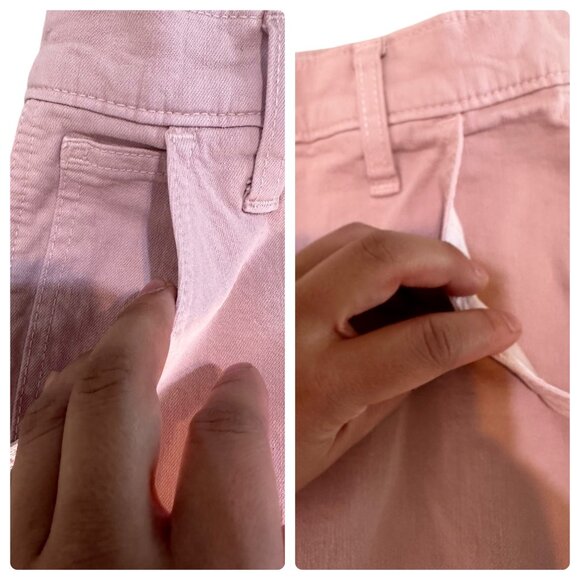 Madewell Wide Leg Jeans Womens 28 Pink High Rise Relaxed High Rise Denim Casual - Picture 4 of 16